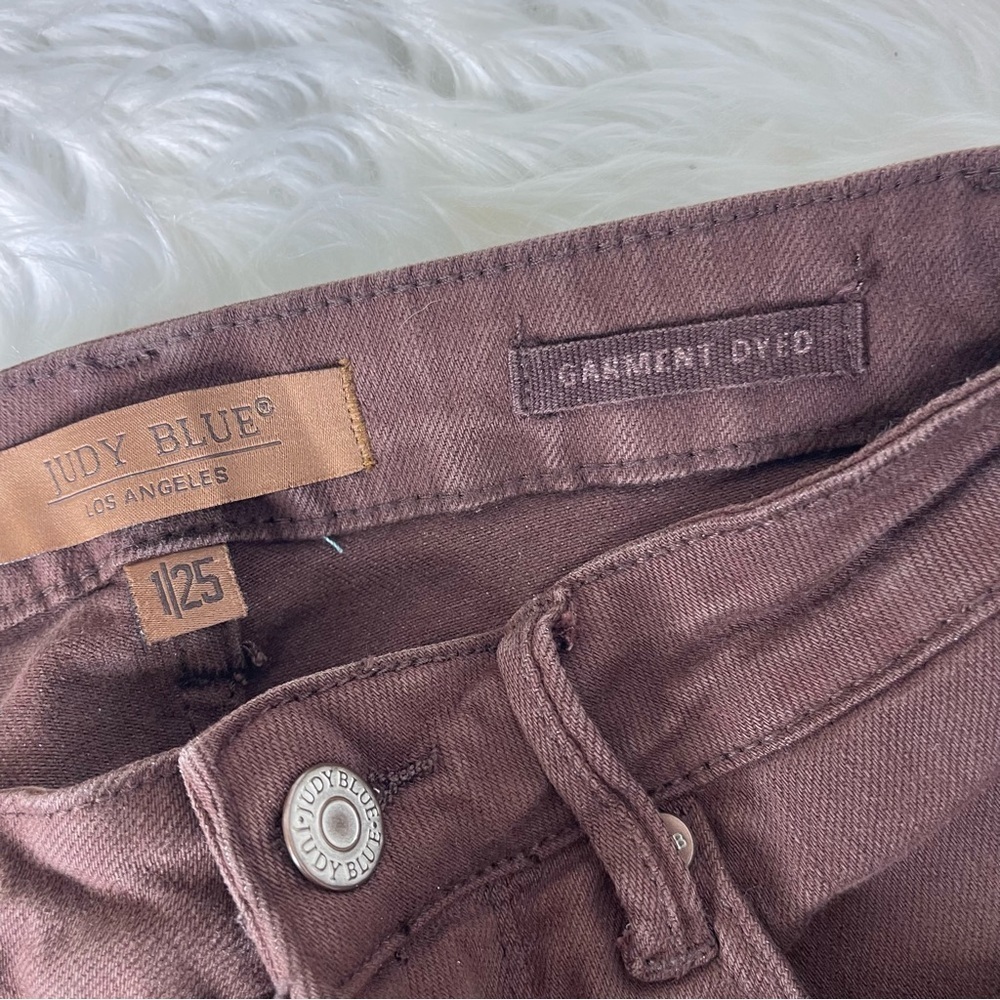 Judy Blue Brown Flare Jeans - Picture 2 of 7